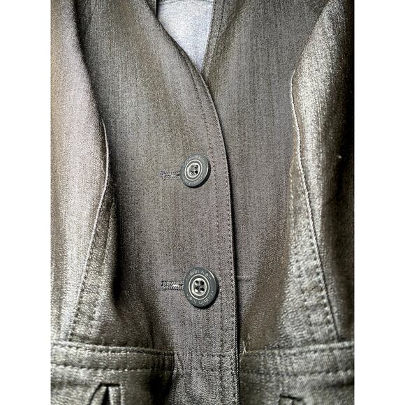 Calvin Klein - Dark Blue Denim Dress with Tie Belt - 12Petite - Picture 14 of 14